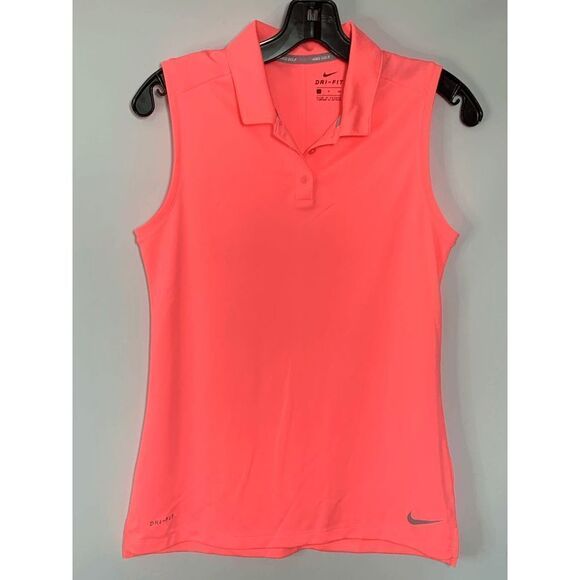 Nike Dri Fit Polyester Neon Sleeveless Top Size Small - Picture 1 of 7